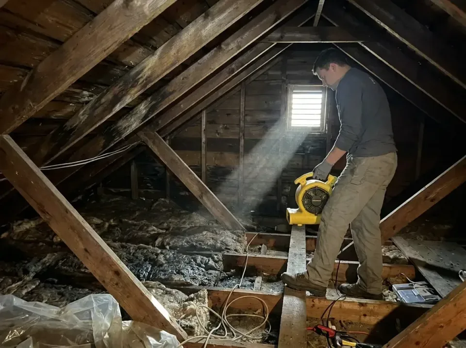 attic-water-damage-drying-proc-007 — frequently asked questions, Emergency Water Extraction & 24/7 Flood Response in Morris…